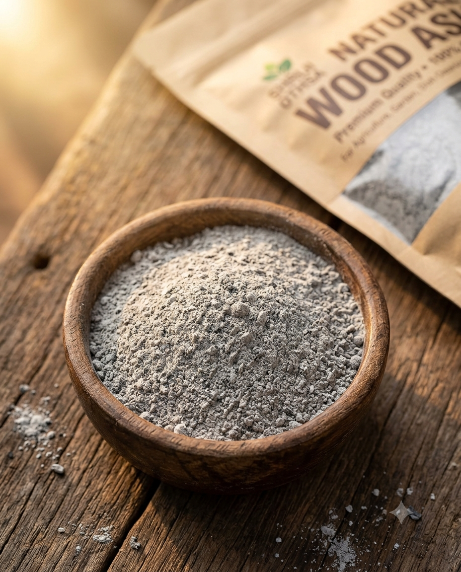 SHRIJI OTHSA  Natural Wood Ash Fertilizer for Plants, Premium Quality Firewood Ash, 500/1000 Grams (500 Grams)