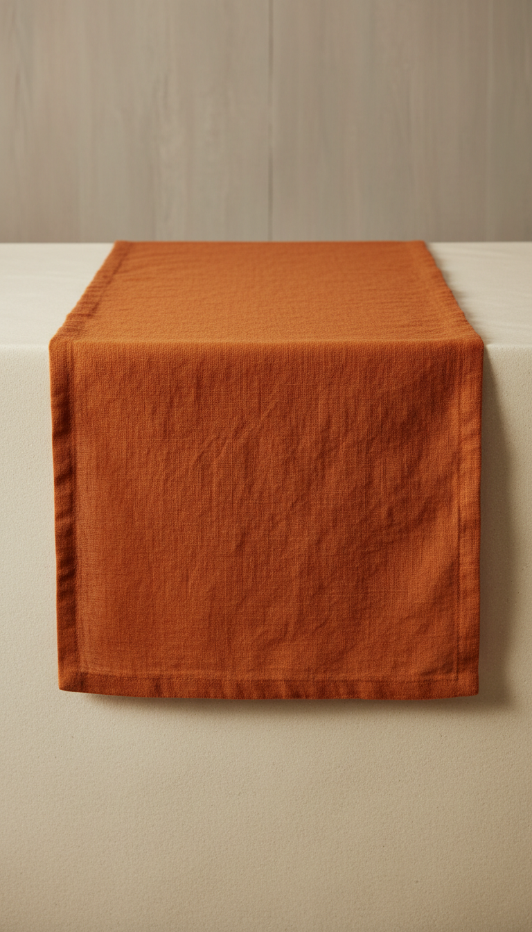 Textured Linen Table Runner